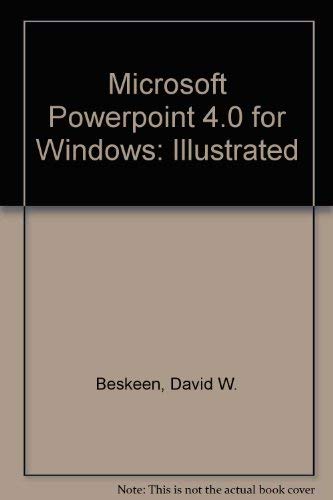 Beispielbild fr Microsoft Powerpoint 4.0 for Windows zum Verkauf von POQUETTE'S BOOKS