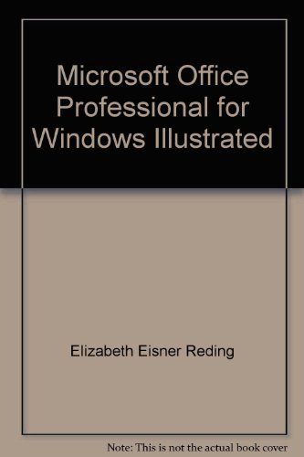 Stock image for Microsoft Office Professional for Windows - Illustrated for sale by Wonder Book