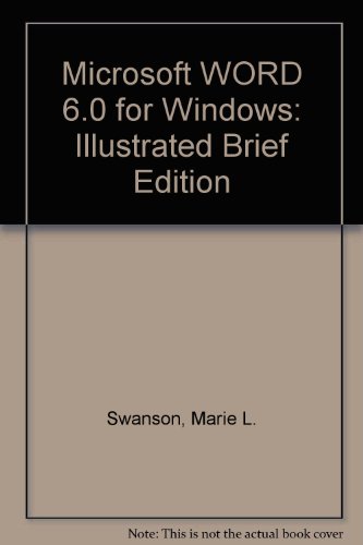 9781565275928: Illustrated Brief Edition (Microsoft WORD 6.0 for Windows)