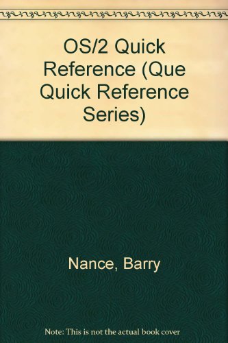 Stock image for Os/2 2.0 Quick Reference (Que Quick Reference Series) for sale by NEPO UG