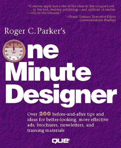 Imagen de archivo de Roger Parker's One Minute Designer a la venta por Better World Books