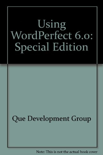 Using Wordperfect 6 International Business Edition (9781565293328) by [???]