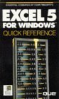 Beispielbild fr EXCEL 5 for Windows Quick Reference (Que Quick Reference) zum Verkauf von WorldofBooks