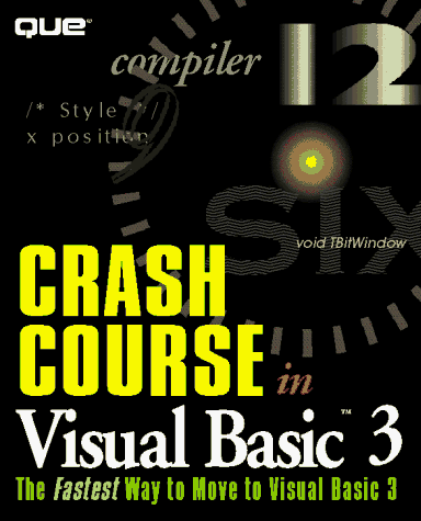 Beispielbild fr Crash Course in Visual Basic 3 zum Verkauf von Wonder Book