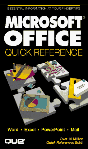 Imagen de archivo de Microsoft Office Quick Reference (Que Quick Reference) a la venta por Ergodebooks