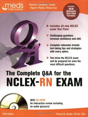 Beispielbild fr The Complete Q&A for the NLCEX-RN, Fifth Edition zum Verkauf von HPB-Red
