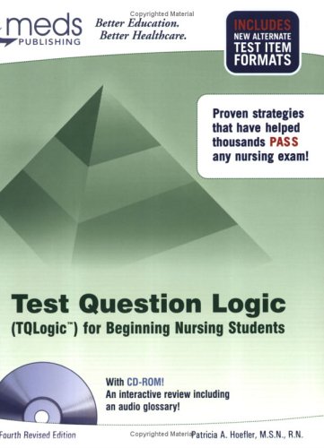 Beispielbild fr Test Question Logic for Beginning Nursing Students zum Verkauf von Better World Books