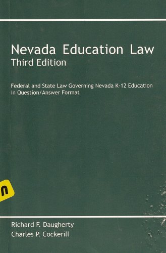 Stock image for Nevada Education Law for sale by Cronus Books
