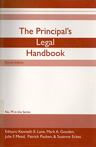 Stock image for The Principal's Legal Handbook for sale by Alplaus Books