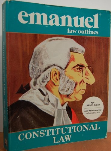 Beispielbild fr Constitutional Law (The Emanuel Law Outlines Series) zum Verkauf von Wonder Book