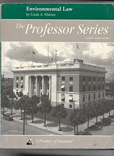 Beispielbild fr Environmental Law (The Professor Series) zum Verkauf von Wonder Book
