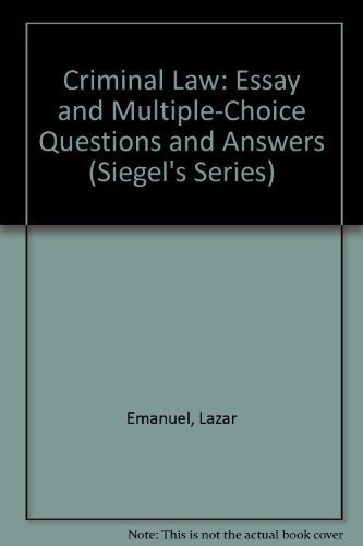 Imagen de archivo de Siegel's Corporations: Essay and Multiple-Choice Questions and Answers (Siegel's Series) a la venta por HPB-Red