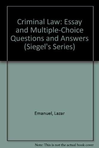 Stock image for Siegel's Corporations: Essay and Multiple-Choice Questions and Answers (Siegel's Series) for sale by HPB-Red