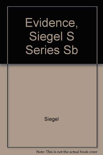 Stock image for Evidence (Siegel's Series) for sale by HPB-Emerald