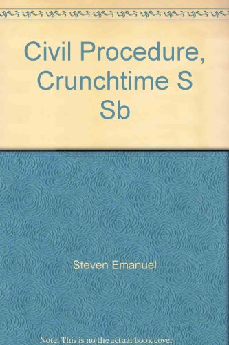 Stock image for Crunchtime On Civil Procedure for sale by Half Price Books Inc.