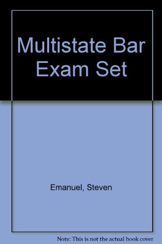 Multistate Bar Exam Set (9781565427204) by Emanuel, Steven; Walton, Kimm Alayne