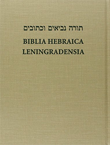 Stock image for Biblia Hebraica Leningradensia (Hebrew and English Edition) for sale by GF Books, Inc.