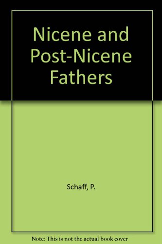 Beispielbild fr Nicene and Post-Nicene Fathers zum Verkauf von Opalick