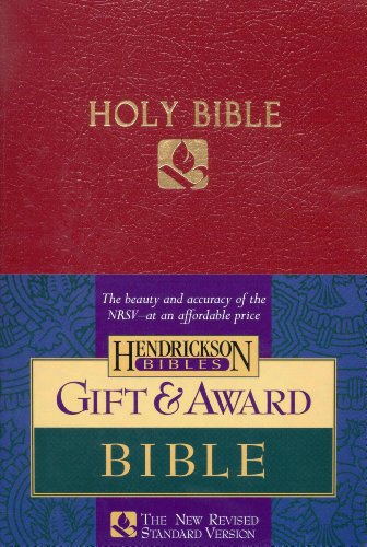 Beispielbild fr NRSV Gift & Award Bible, Flexisoft (Imitation Leather, Burgundy) zum Verkauf von Indiana Book Company