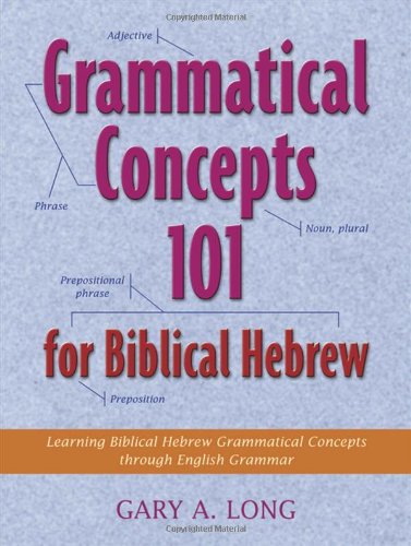 Stock image for Grammatical Concepts 101 for Biblical Hebrew: Learning Biblical Hebrew Grammatical Concepts Through English Grammar for sale by Stirling Books