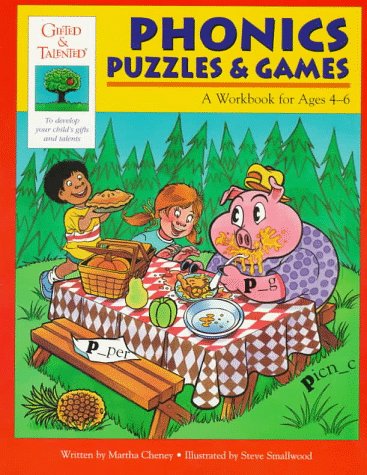 Beispielbild fr Phonics: Puzzles & Games : A Workbook for Ages 4-6 (Gifted & Talented) zum Verkauf von Wonder Book