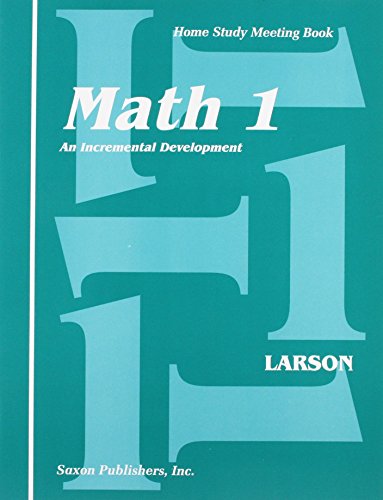 Stock image for Saxon Math 1: An Incremental Development Home Study Meeting Book for sale by Ergodebooks