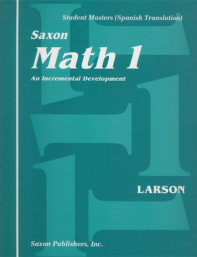 Matematica 1: Desarrollo Incremental: Cuaderno de Trabajo Para el Estudiante with Paperback Book(s) (Spanish Edition) (9781565770447) by Nancy Larson; Linda Mathews