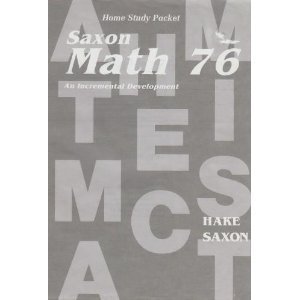 Immagine dell'editore per Saxon Math 76: An Incremental Development (Home Study Packet) venduto da dsmbooks