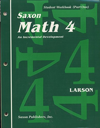 9781565771727: Saxon Math 4: Workbook Set: An Incremental Development