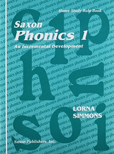 9781565771765: Saxon Phonics 1 Teaching Tools First Edition: Home Study Teachig Tools