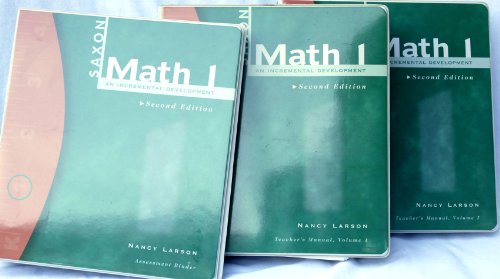 Math 1 2e Teacher Edition (Set of 3/Te F (Saxon Math Grade 1) (Saxon Math 1) (9781565771840) by Various