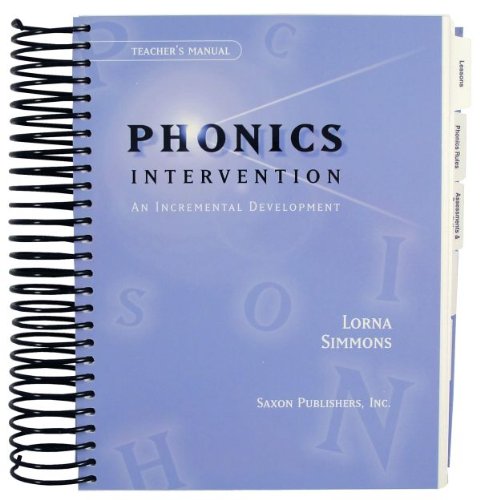 Imagen de archivo de Phonics Intervention: An Incremental Development (Teacher's Manual) a la venta por GF Books, Inc.