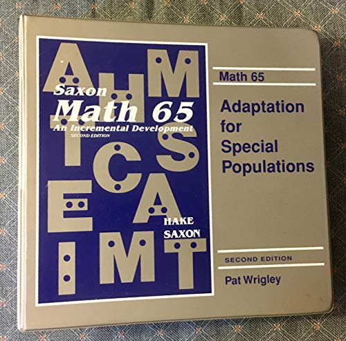Stock image for Math 65: Adaptation for special populations for sale by Booksavers of MD