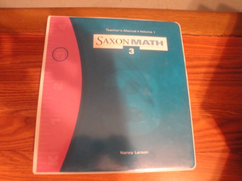 Stock image for Saxon Math: Teacher's Manual, Vol. 1, Grade 3 for sale by HPB-Red