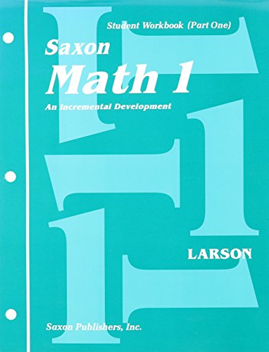 Beispielbild fr Saxon Math 1, student workbook part 1 zum Verkauf von J.J.Bookstore