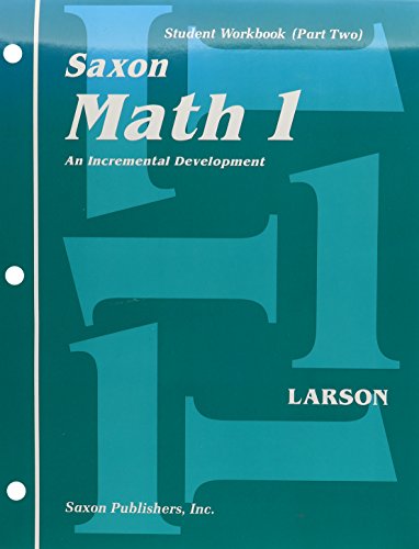 9781565774490: Saxon Math 1: An Incremental Development : Student Workbook (Part Two)