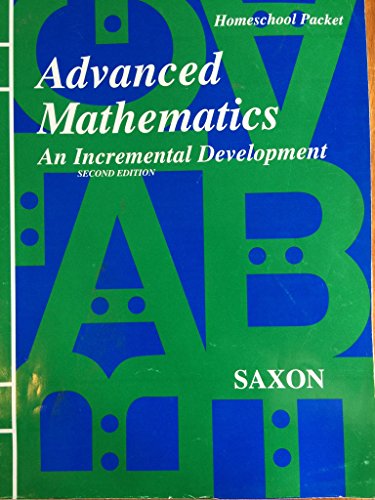 Stock image for Advanced Mathematics : An Incremental Development Answer Book for sale by HPB-Red