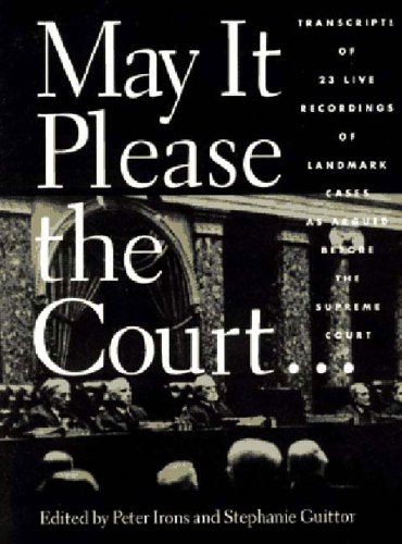 Imagen de archivo de May It Please the Court a la venta por HPB Inc.