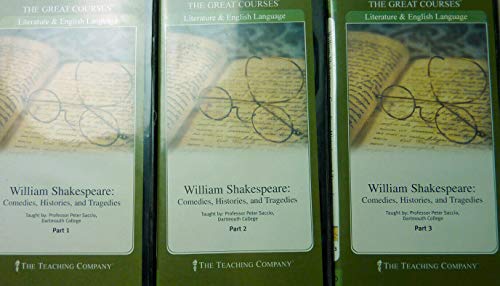 Stock image for William Shakespeare: Comedies, Histories, and Tragedies (The Great Courses, Parts I, II, III) for sale by Books From California