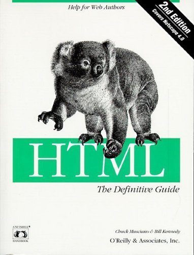 9781565922358: HTML: Definitive Guide (A nutshell handbook)