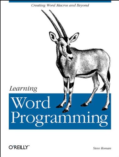 Stock image for Learning Word Programming: Creating Word Macros and Beyond for sale by HPB-Ruby