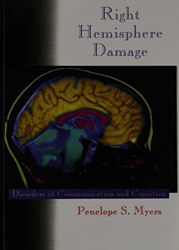 Imagen de archivo de Right Hemisphere Damage: Disorders of Communication and Cognition a la venta por ZBK Books