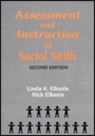 Imagen de archivo de Assessment and Instruction of Social Skills a la venta por Doss-Haus Books