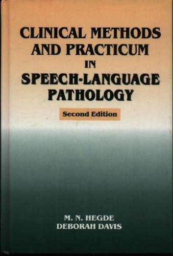 9781565935075: Clinical Methods and Practicum in Speech-Language Pathology (Singular textbook series)