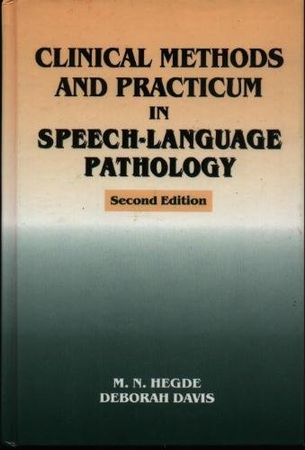 Stock image for Clinical Methods and Practicum in Speech-Language Pathology (Singular Textbook) for sale by HPB-Ruby