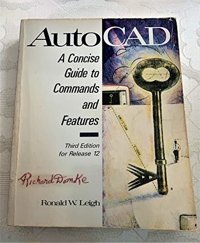 Beispielbild fr AutoCAD: A Concise Guide to Commands and Features zum Verkauf von BookHolders