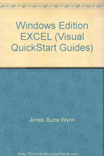 Stock image for Windows Edition EXCEL (Visual QuickStart Guides) for sale by Goldstone Books