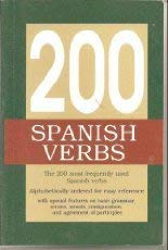 Beispielbild fr 200 Spanish Verbs (English and Spanish Edition) zum Verkauf von Wonder Book