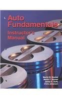 Imagen de archivo de Auto Fundamentals, Instructors Manual a la venta por HPB-Red