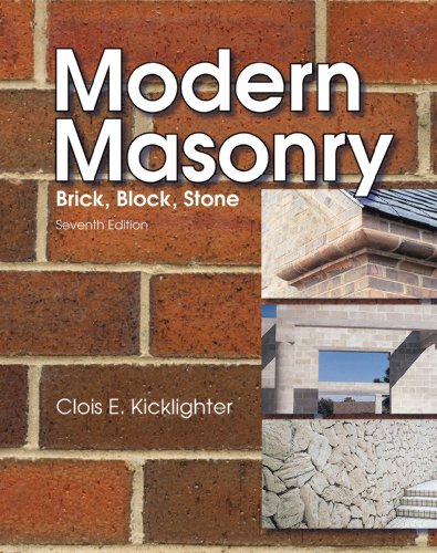 Modern Masonry : Brick, Block, Stone - Kicklighter, Clois E.